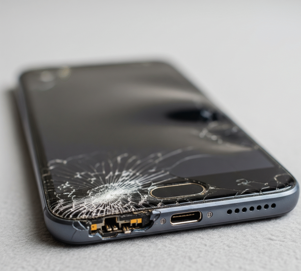خرابی یا شکستگی صفحهنمایش (Broken/Damaged Screen