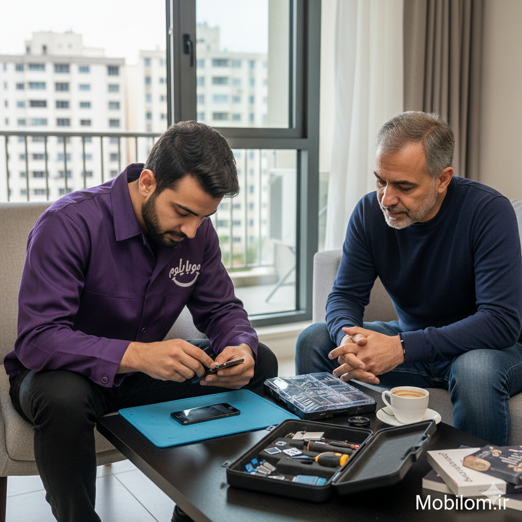 تعمیر موبایل درب منزل