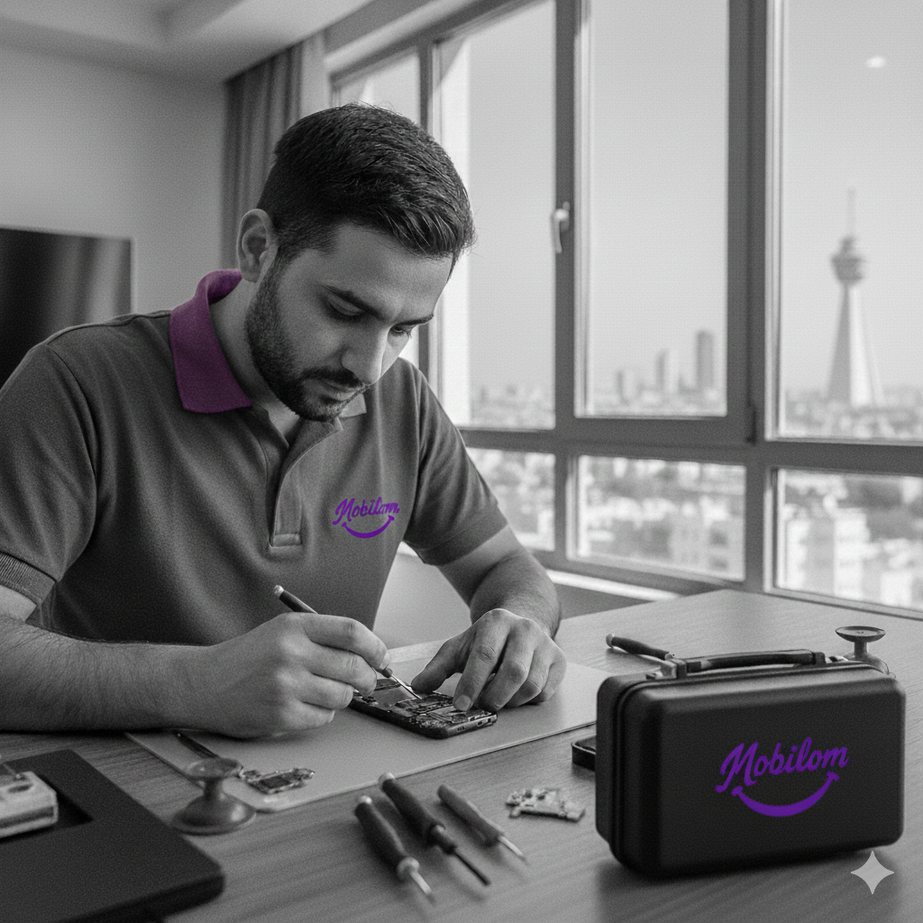 تکنسین تعمیر در محل موبایلوم